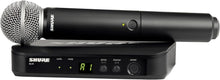 Shure BLX24/SM58 Handheld Wireless Audio System H11 Band (572–596 MHz) – BLX4 Receiver, BLX2 Transmitter with SM58 Dynamic Mic, Up to 14 Hr Battery, 300 ft Range