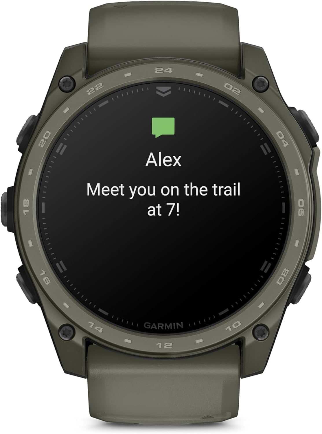Garmin tactix® 8 – 51mm Cerakote, Premium Tactical GPS Smartwatch, AMOLED Display, Applied Ballistics® Solver, Olive Drab Premium Cerakote Coating