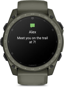 Garmin tactix® 8 – 51mm Cerakote, Premium Tactical GPS Smartwatch, AMOLED Display, Applied Ballistics® Solver, Olive Drab Premium Cerakote Coating