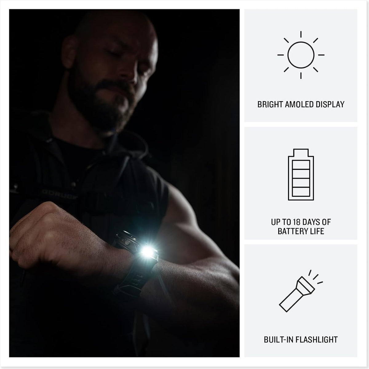 Garmin fēnix® 9 Pro, Titanium, 47mm, Graphite/Black