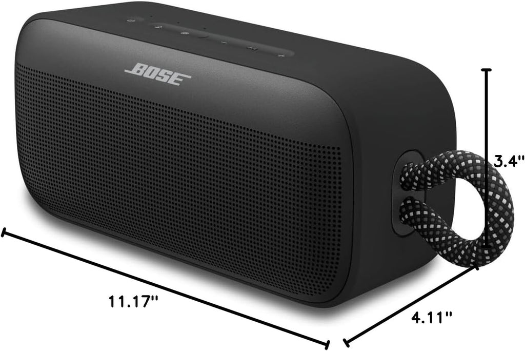 Bose SoundLink Plus Portable Bluetooth Speaker, Wireless Outdoor Speaker, Up to 20 Hours Battery Life, Waterproof and Dustproof, Black