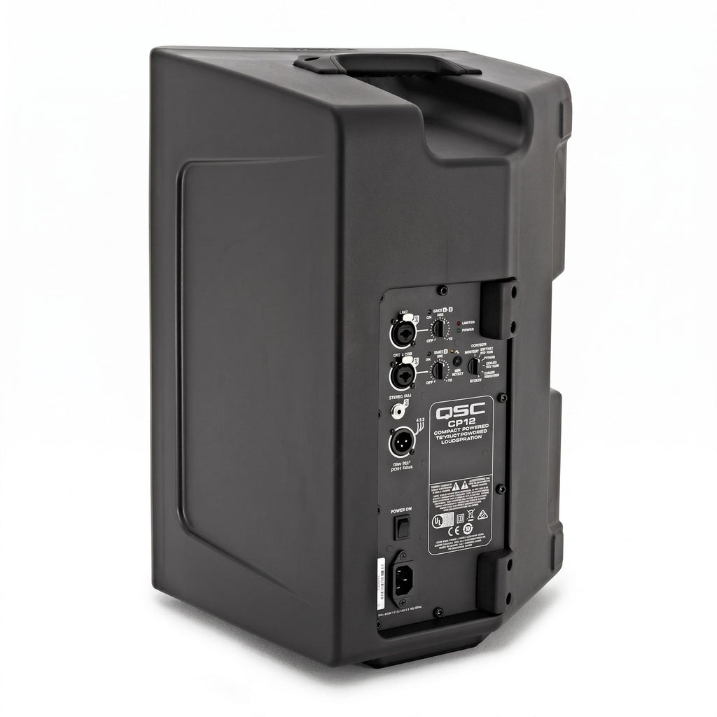 QSC CP12 12-Inch Powered Loudspeaker 1000W Portable PA System with DSP