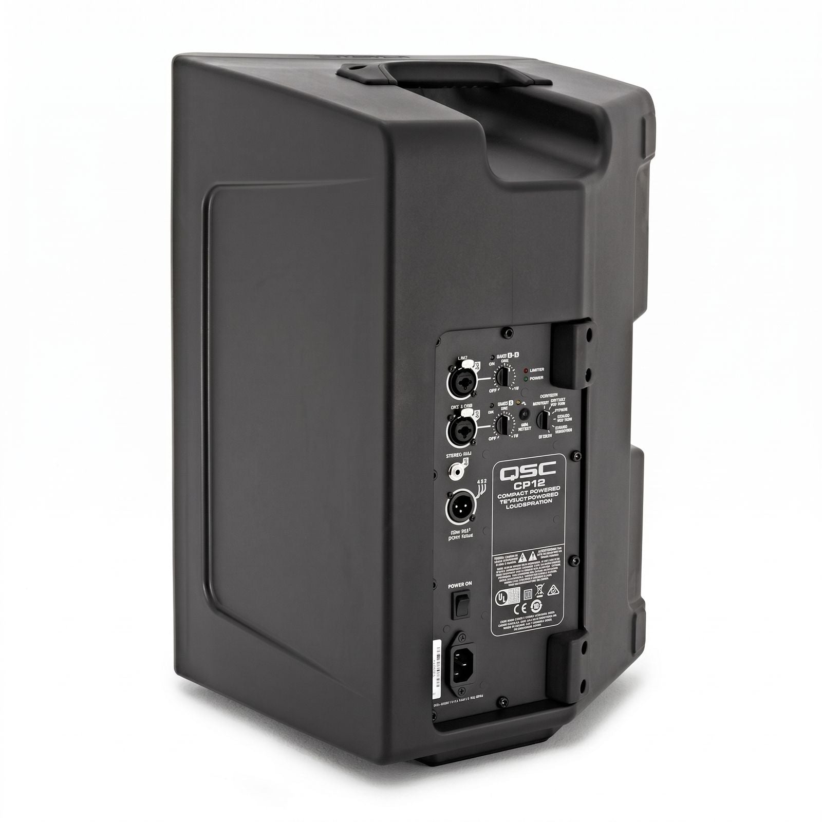 QSC CP12 12-Inch Powered Loudspeaker 1000W Portable PA System with DSP