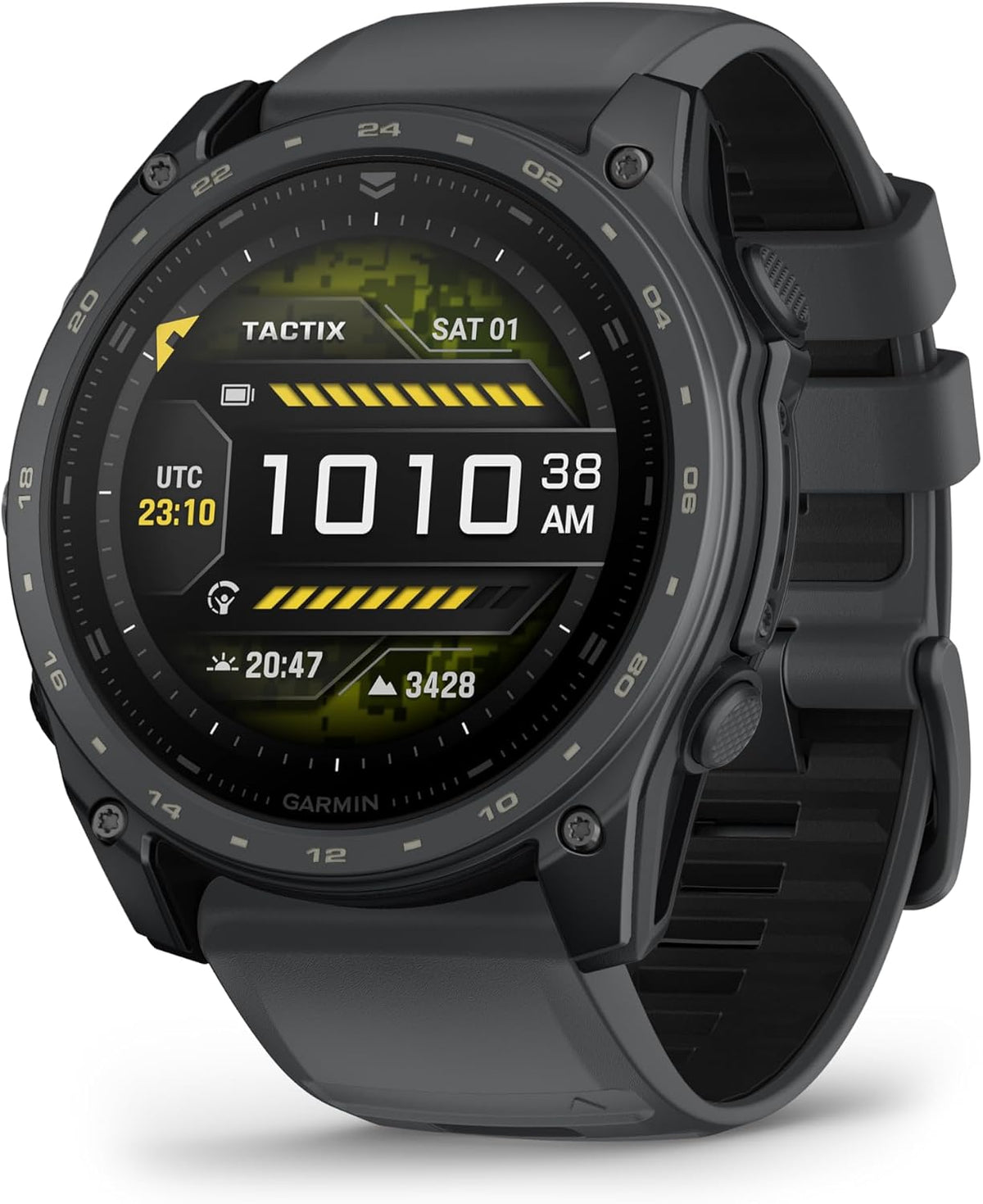 Garmin tactix® 8 Tactical GPS Smartwatch, 51mm Slate Gray Cerakote® Coating | AMOLED Display, Includes Applied Ballistics Ultralight™ Solver, Dedicated Tactical Features, Built-In Flashlight