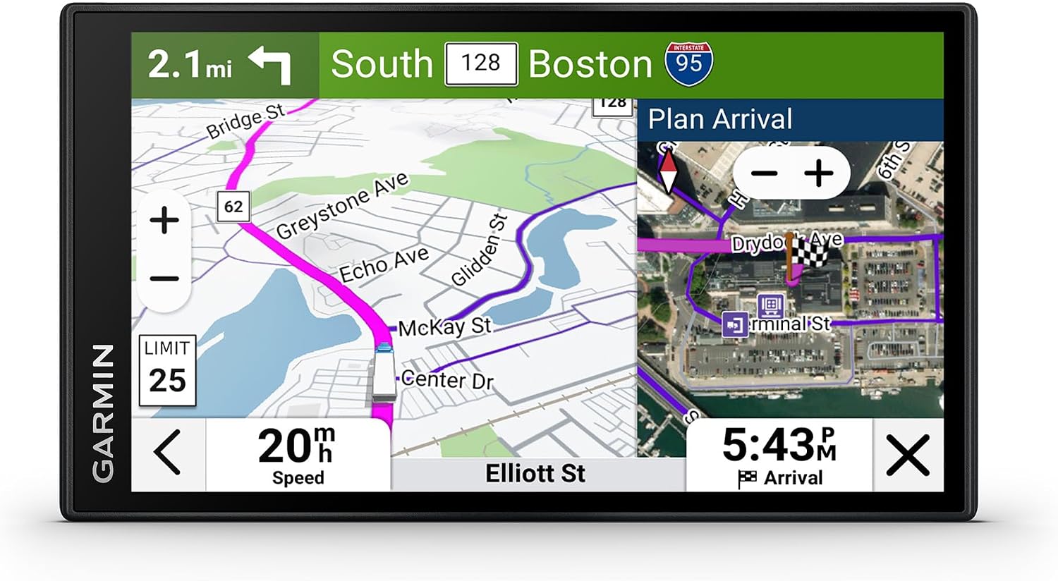 Garmin dēzl™ OTR620, 6” GPS Truck Navigator | Crisp High-Resolution Touchscreen Display, Expert Arrival Planning, Custom Truck Routing