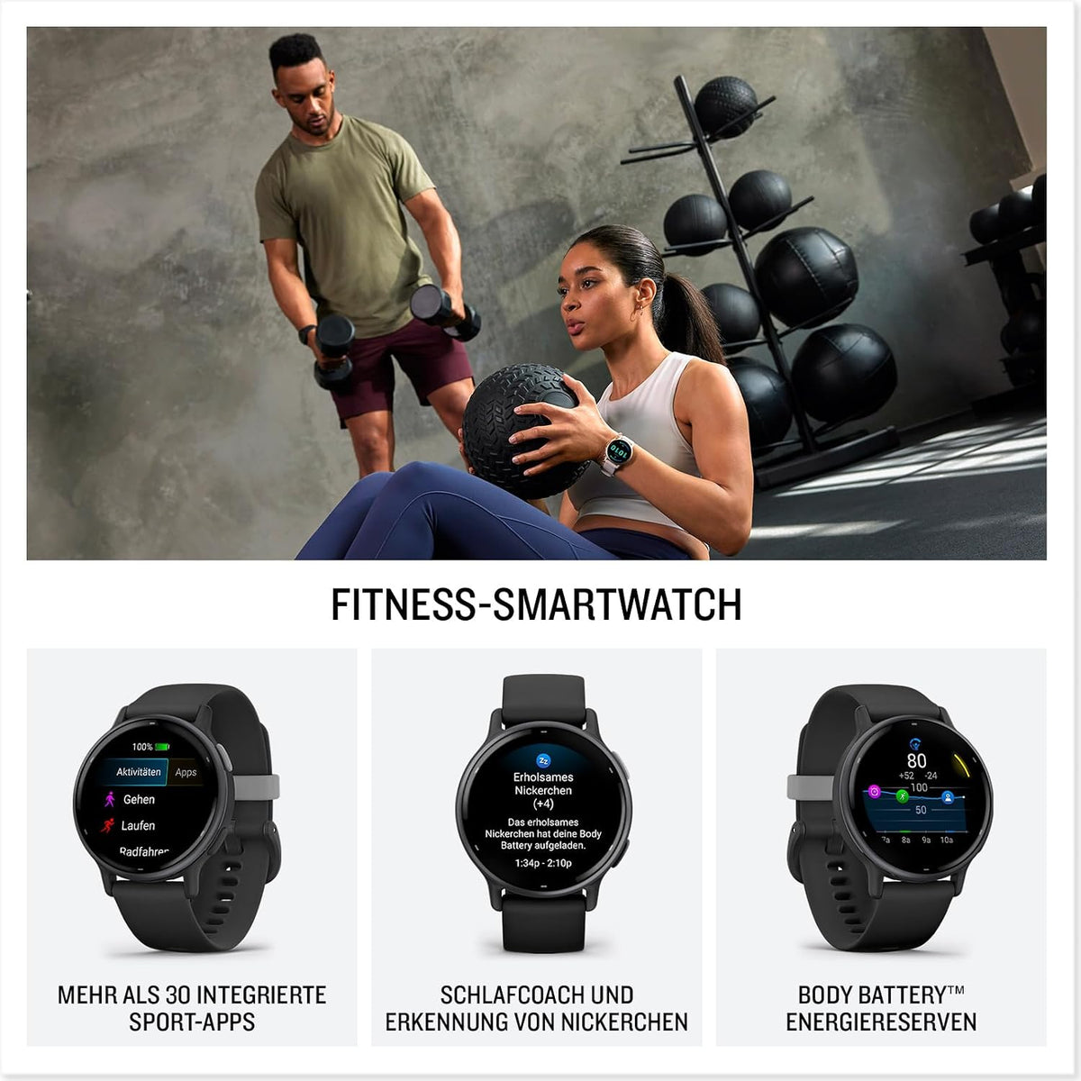 Garmin vívoactive® 5, Health & Fitness GPS Smartwatch, 42mm, Navy