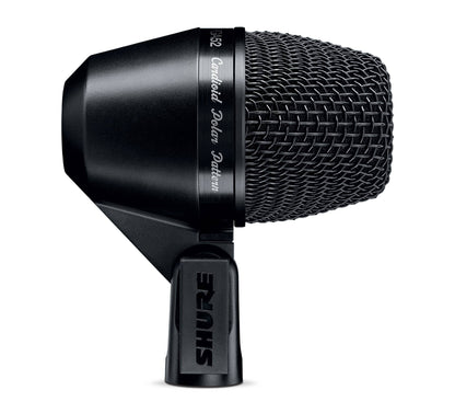 Shure PGA52 Dynamic Microphone - Swivel-Mount Kick-Drum with Cardioid Pick-up Pattern, No Cable (PGA52-LC)