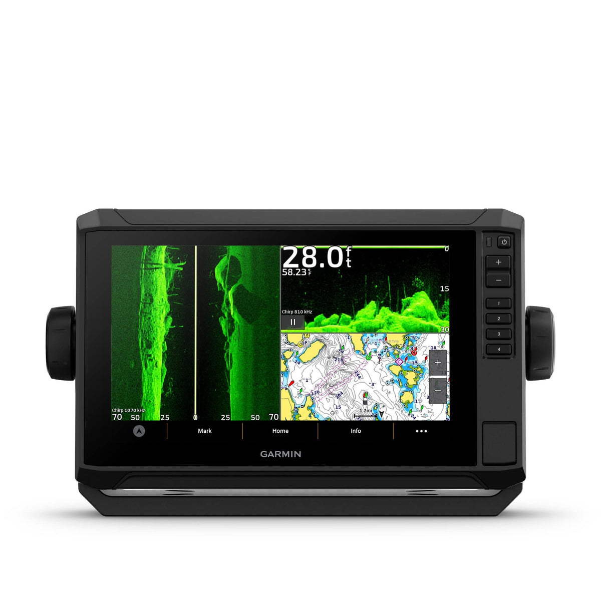 Garmin ECHOMAP UHD2 93sv with GT56 Transducer, 9" Touchscreen Chartplotter, Garmin Navionics+ U.S. Inland | GT56 Transducer, 9" Touchscreen Chartplotter, Garmin Navionics+ U.S. Inland