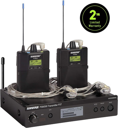 Shure PSM300 Twin Pack Pro Wireless in-Ear Monitor System - G20