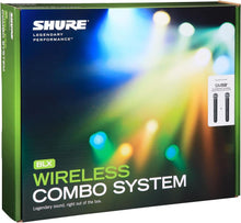 Shure BLX288/SM58 Dual-Channel Wireless Audio System H11 Band (572–596 MHz) – BLX88 Receiver, (2) BLX2 Transmitters with SM58 Dynamic Mic, Up to 14 Hr Battery, 300 ft Range