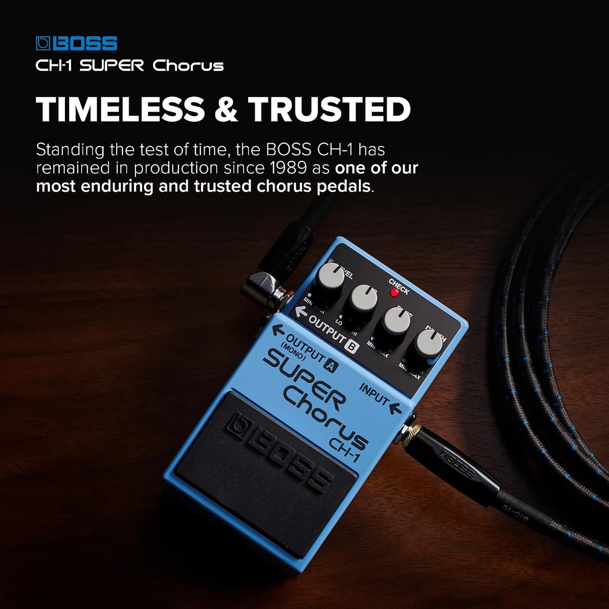 BOSS CH-1 SUPER Chorus Classic Compact Chorus Effects Pedal