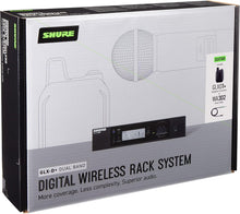 Shure GLXD14R+ Dual Band Pro Digital Wireless System for Guitar and Bass - 12-Hour Battery Life, 100 ft Range | Includes 1/4" Jack Instrument Cable & Single Channel Rack Mount Receiver (GLXD14R+-Z3)