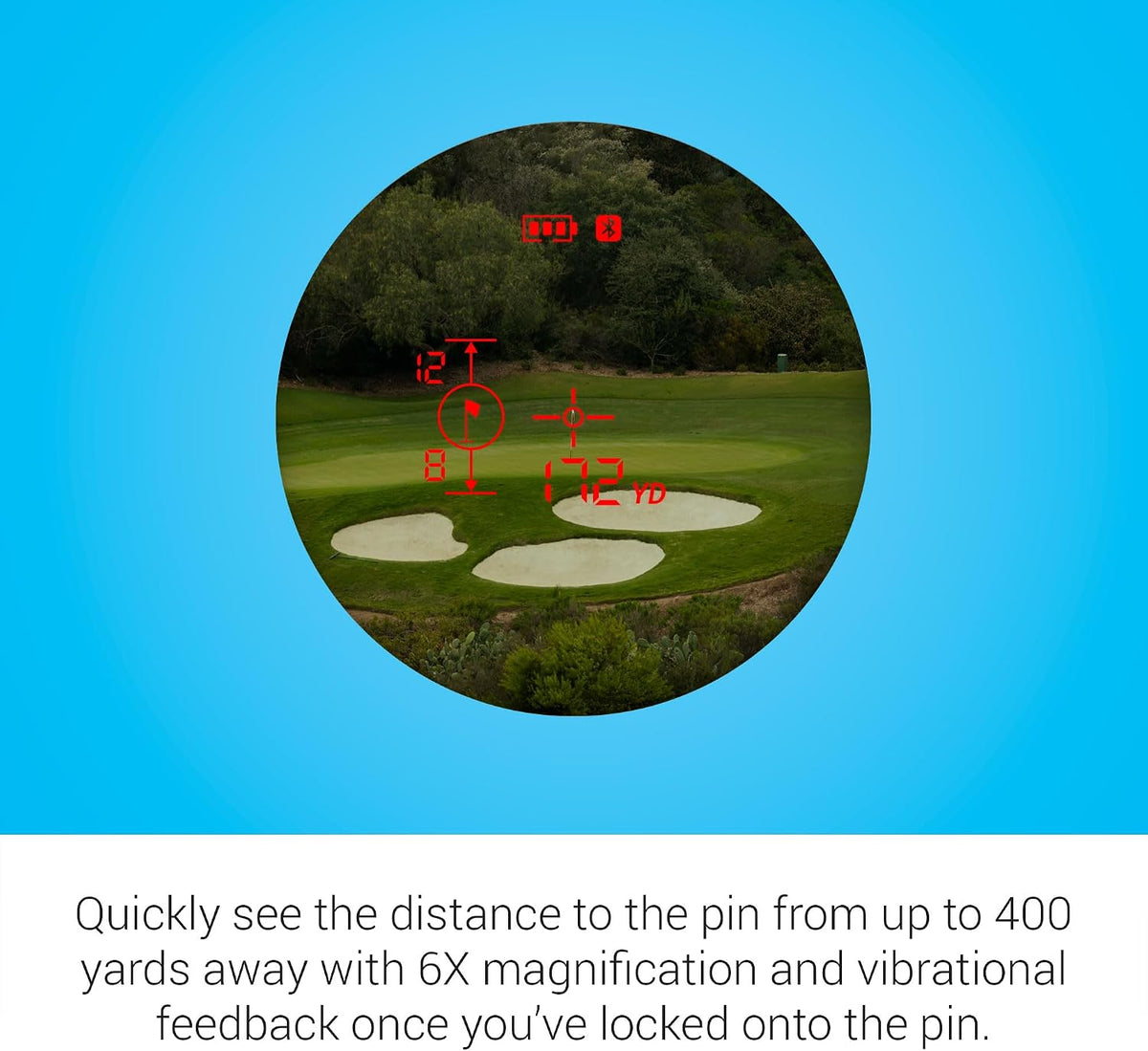 Garmin Approach® Z30, Golf Laser Range Finder | Easy-to-Read OLED Display, Range Up to 400 Yards, Send Ranged Distances to Your Compatible Golf Smartwatch or Handheld