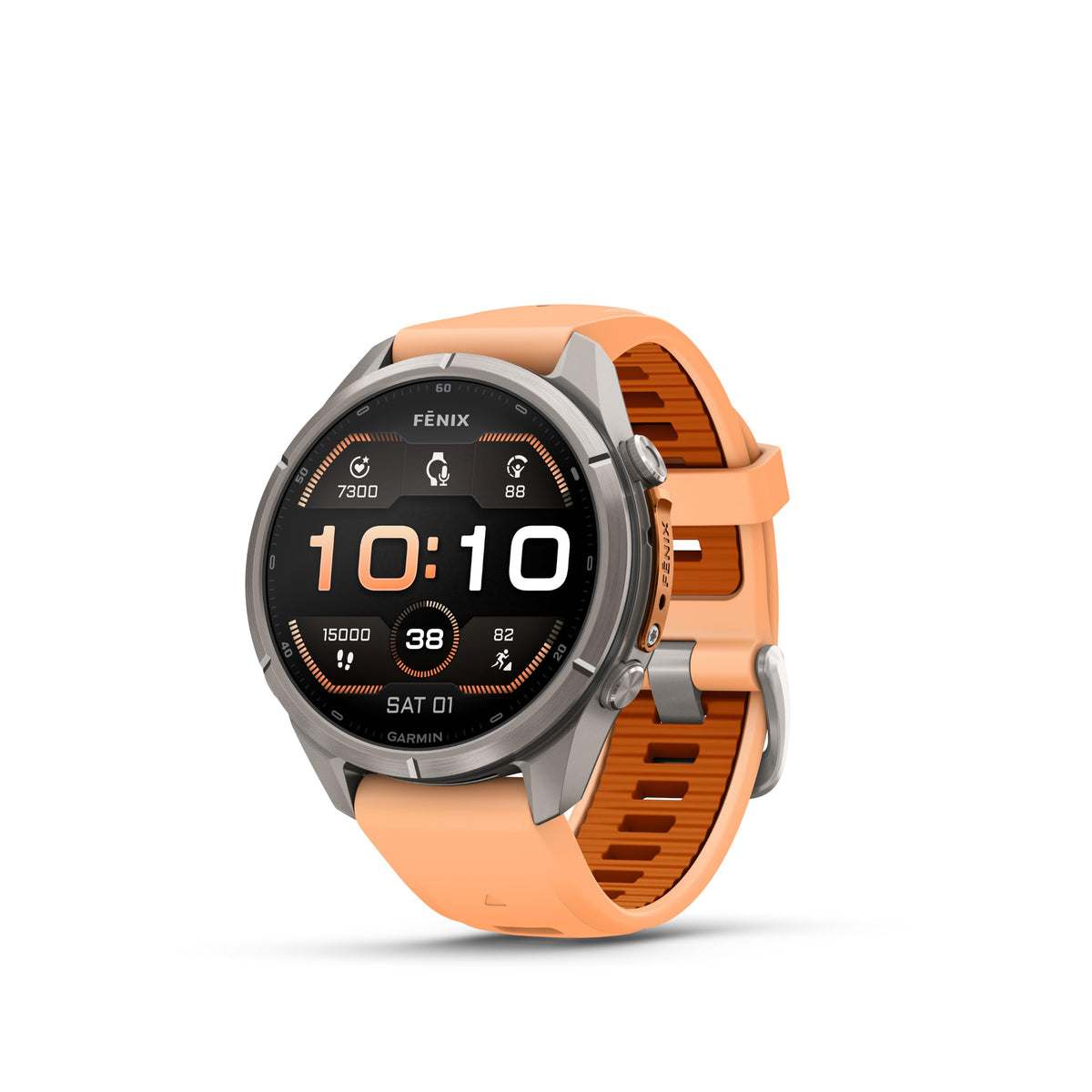 Garmin fēnix® 9 Pro, inReach®, Titanium, 51mm, Autumn Orange/Spark Orange