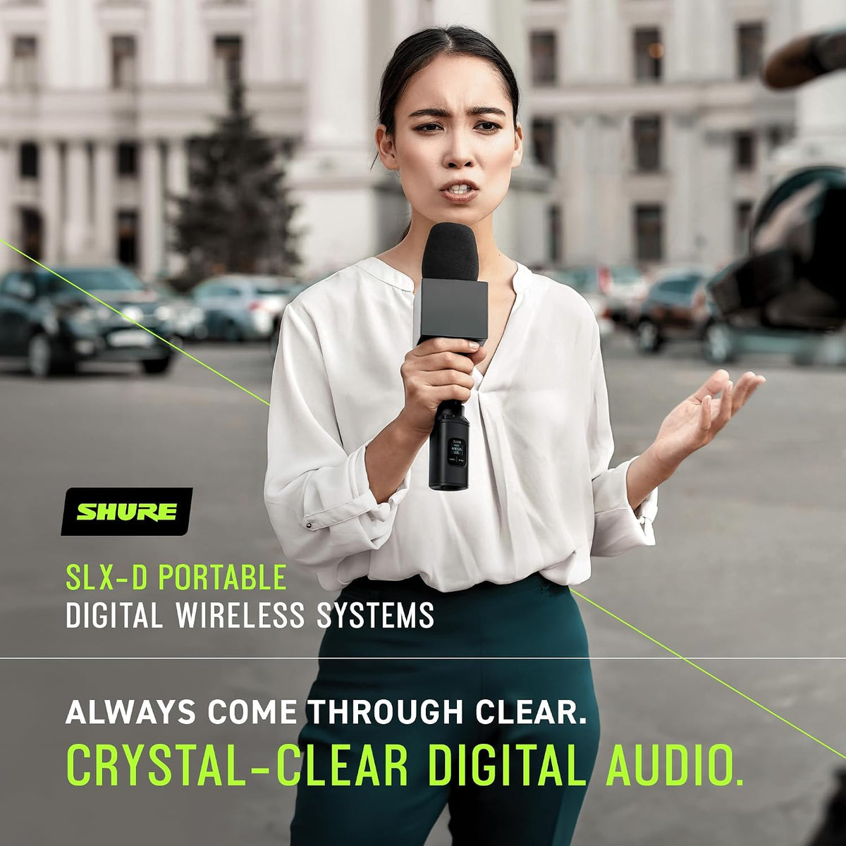 Shure SLXD15/85 Wireless Bodypack System with WL 185 Lavalier Microphone - H55 Band