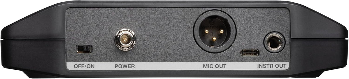 Shure GLXD14+ Dual Band Pro Digital Wireless System for Guitar and Bass - 12-Hour Battery Life, 100 ft Range | Includes 1/4" Jack Instrument Cable & Single Channel Receiver (GLXD14+-Z3)