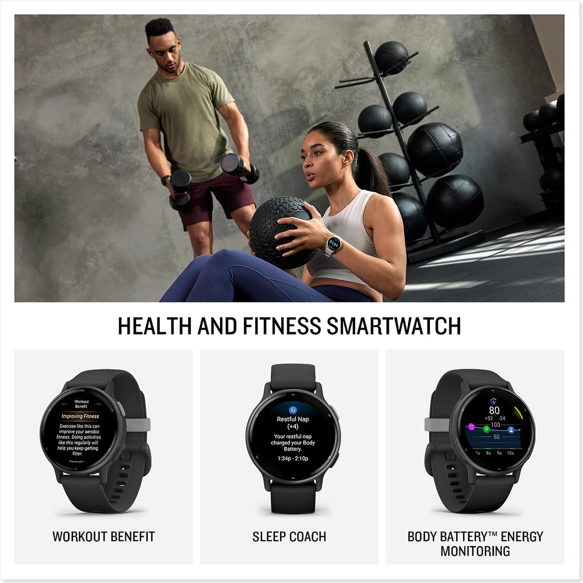 Garmin vívoactive® 5, Health & Fitness GPS Smartwatch, 42mm, Navy