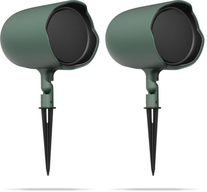JBL Professional Control 88M Wired, Two-Way Coaxial, Mushroom Style Outdoor, Landscape, Garden, Architectural, Waterproof Speaker, 8-Inch, 360 Degree Sound. Sold Individually. Green