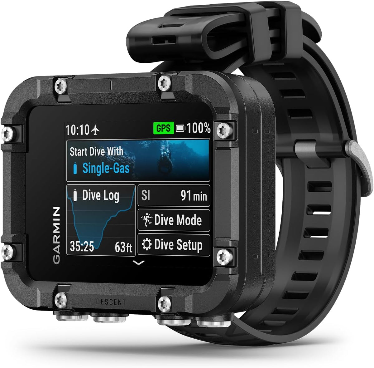 Garmin Descent™ X30, Rugged Dive Computer with Surface GPS | Vibrant 2.4" Color Display, Mutliple Dive Profiles, 10 ATM Dive-Rated, Mark Entry & Exit Points, Up to 30 Hours Battery Life