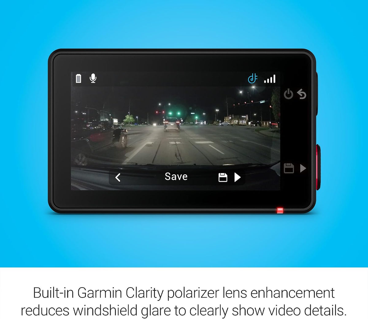 Garmin Dash Cam™ X310, Compact 4k Ultra HD Dash Cam | Records 4k Ultra HD Video with a 140-Degree Field of View, Compact Size & 2.4" Touchscreen Display, Voice Control