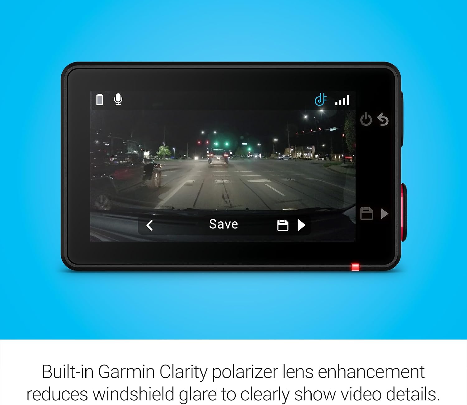Garmin Dash Cam™ X310, Compact 4k Ultra HD Dash Cam | Records 4k Ultra HD Video with a 140-Degree Field of View, Compact Size & 2.4" Touchscreen Display, Voice Control