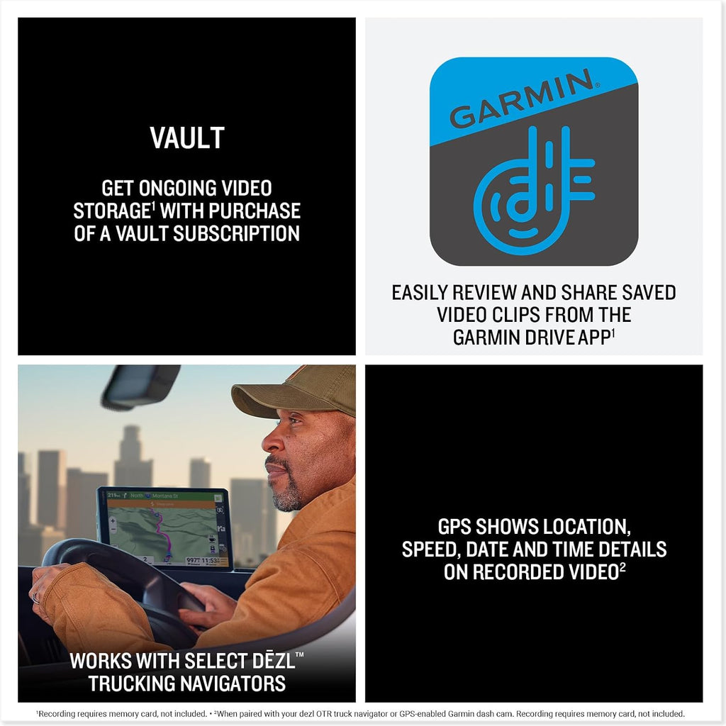 Garmin dēzl™ DualView, Rugged Truck Side Camera System | Display Live Views Down Each Side of Your Truck, Viewable In-Cab on Your Tablet or Compatible dēzl Navigator