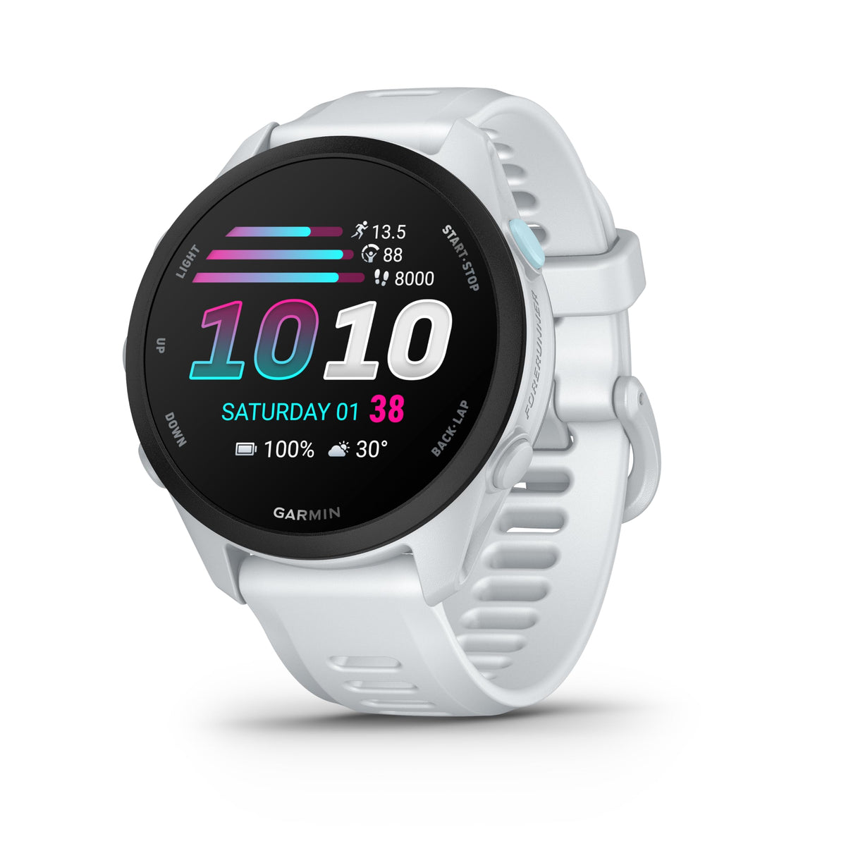 Garmin Forerunner® 70, 43mm, Cool Lavendar | Beginner-Level Running Smartwatch, Pace, Distance and Heart Rate, Daily Suggested Workouts, Adaptive Training Plans