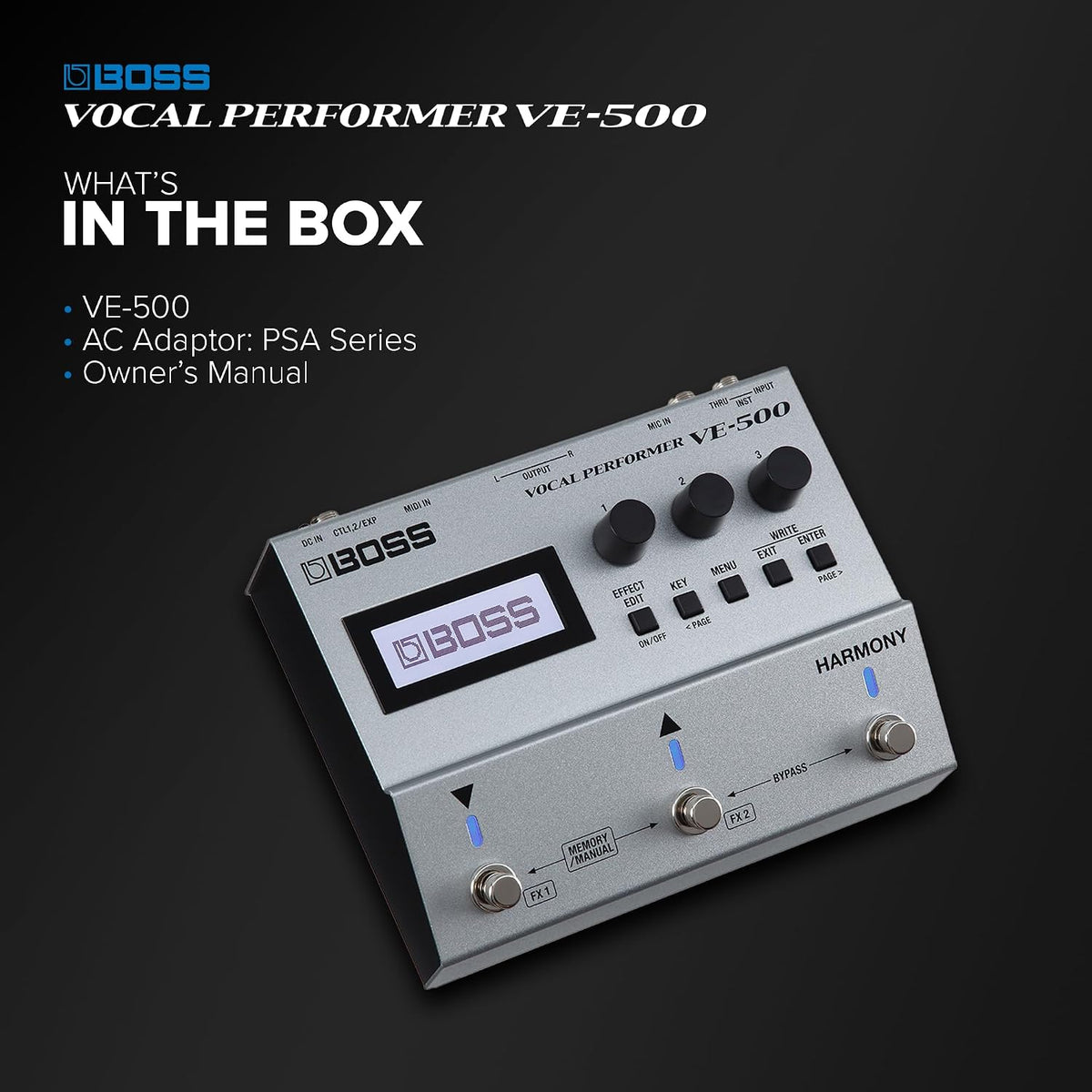 BOSS VE-500 Vocal Performer Multi-Effects Unit