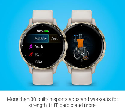Garmin Venu® 3S, Premium Fitness Smartwatch, 41mm, Ivory