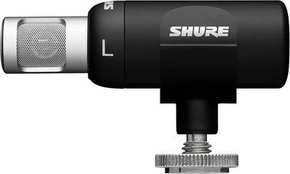 Shure MoveMic 88+ Wireless Stereo Microphone for iPhone & Android - Portable Video Recording Mic with 4 Polar Patterns, DSP Audio Controls & Direct-to-Phone Connectivity, Black