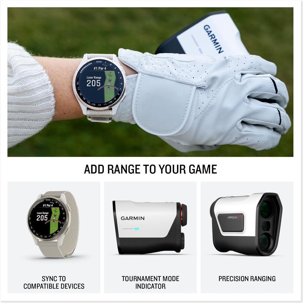 Garmin Approach® Z10, Compact Laser Rangefinder | Range up to 350 Yards with 6x Magnification, Sends Ranged Distances to Your Compatible Garmin Golf Smartwatch or Handheld