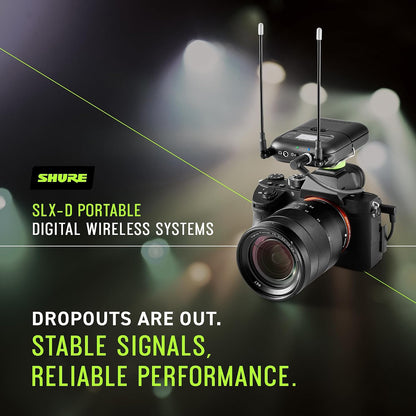 Shure SLXD15/85 Wireless Bodypack System with WL 185 Lavalier Microphone - H55 Band