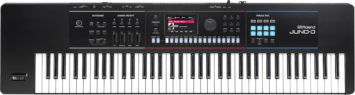 Roland JUNO-D7 Synthesizer | 76-Note Keyboard with Synth Action | ZEN-Core Engine with Over 3800 Onboard Sounds | Intuitive Creative Tools | USB-C Audio/MIDI Interface for Mobile & Computers