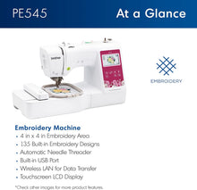 Brother PE545 Wireless Embroidery Machine 4x4 Hoop LCD