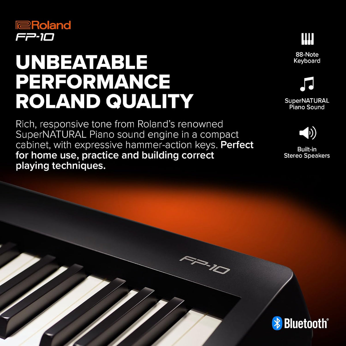 Roland FP-10 Compact 88-Note Digital Piano