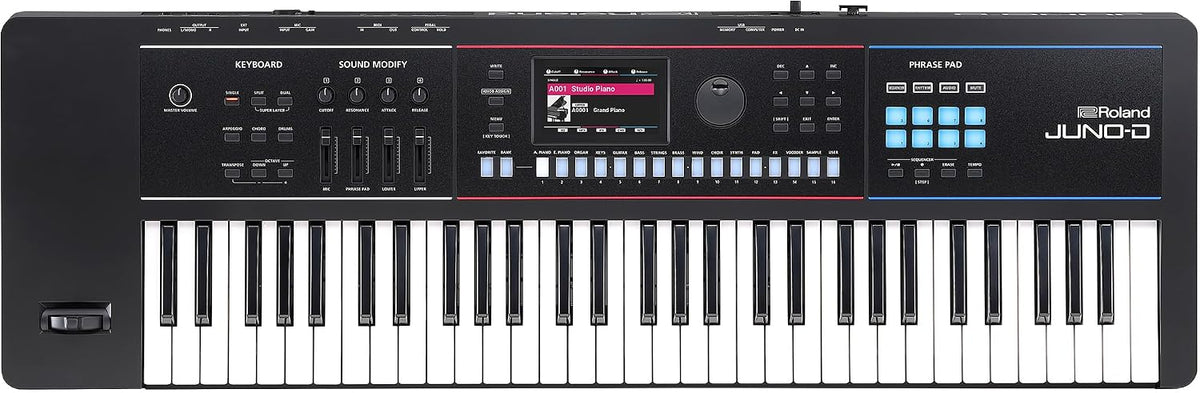 Roland JUNO-D6 Synthesizer, 61-Note Keyboard