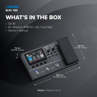 BOSS GX-10 Compact Guitar & Bass Effects Processor