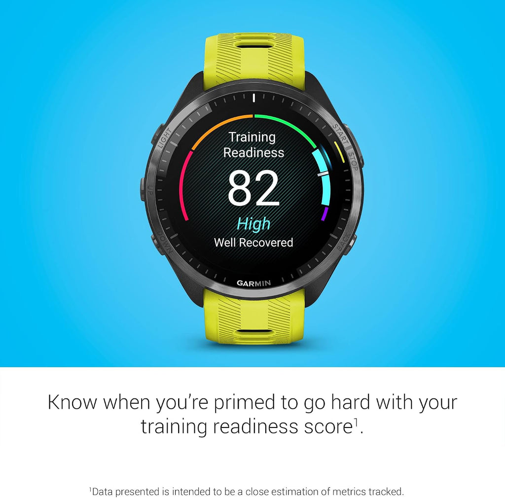 Garmin Forerunner® 965, Running Smartwatch, 47mm, Amp Yellow/Black | Maps, Advanced Training Metrics & Recovery Insights, Maps, Music On Your Wrist, Garmin Coach, Daily Suggested Workouts