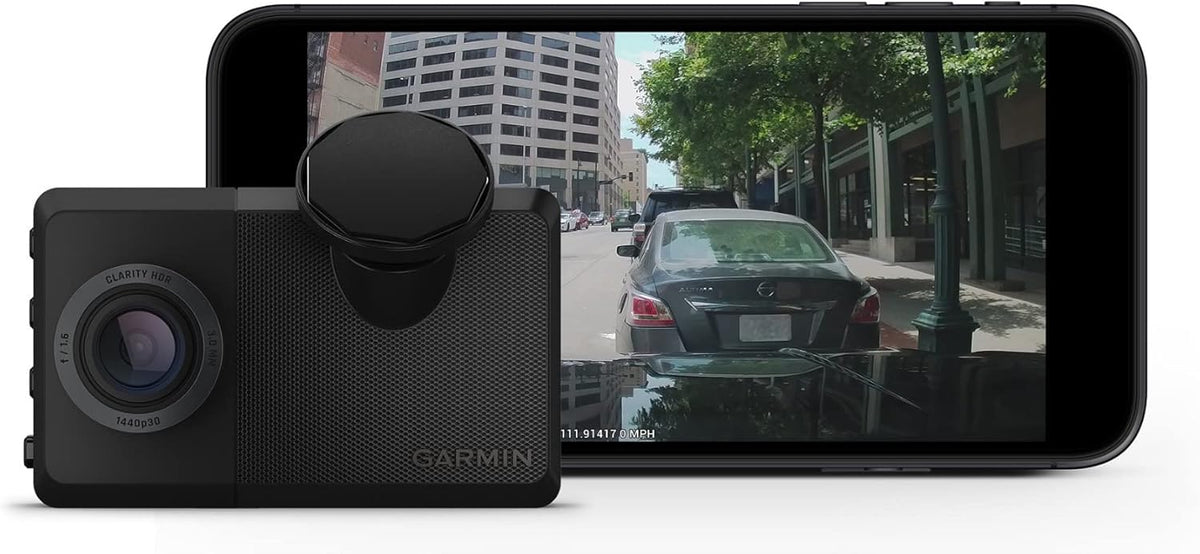 Garmin Dash Cam™ Live, 24/7 Live View, Always-Connected Dash Cam