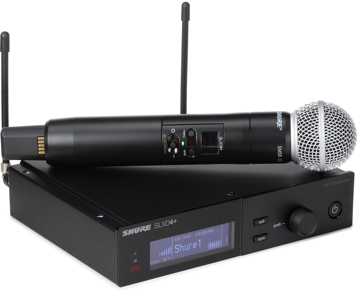 Shure SLXD24+ Wireless System with SM58 Capsule - G57 Band