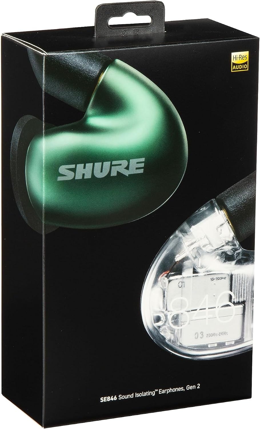 Shure SE846 PRO Gen 2 Wired Sound Isolating Earphones, Secure in-Ear Earbuds, High-End Professional Sound, Hi-Def Four Drivers, Upgraded Sound Filters, Durable Quality, Customizable Frequency - Jade