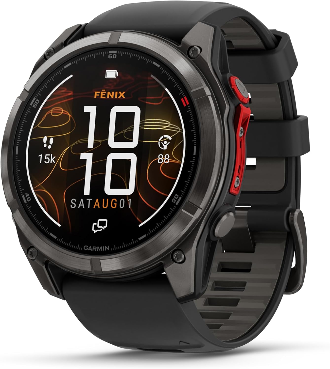 Garmin fēnix® 8 Pro, 47mm MicroLED, Sapphire DLC Titanium Black/Pebble Gray