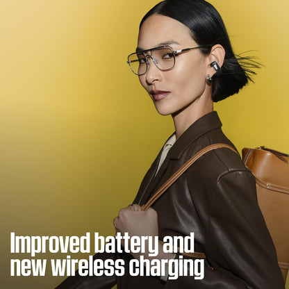Bose Ultra Open Earbuds (2nd Gen) - Open-Ear, Clip-On, Wireless Earbuds, Bluetooth, Immersive Audio, Wireless Charging, Up to 28 Hrs of Audio, Ideal for Traveling, School, and Office, White Smoke
