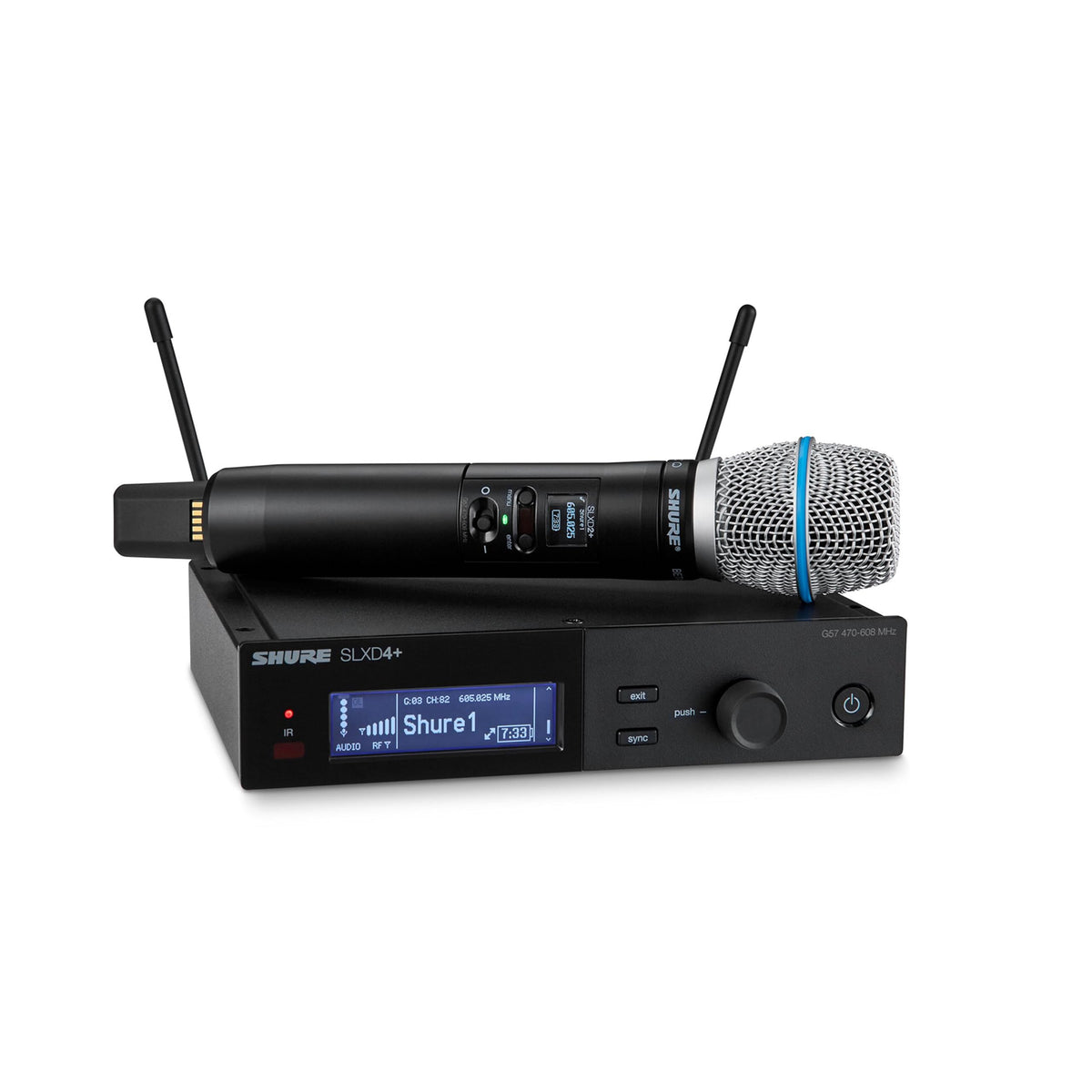 Shure SLXD24+ Wireless System with Beta58A Capsule - G57 Band