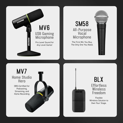 Shure Super 55 Deluxe Supercardioid Dynamic Vocal Microphone