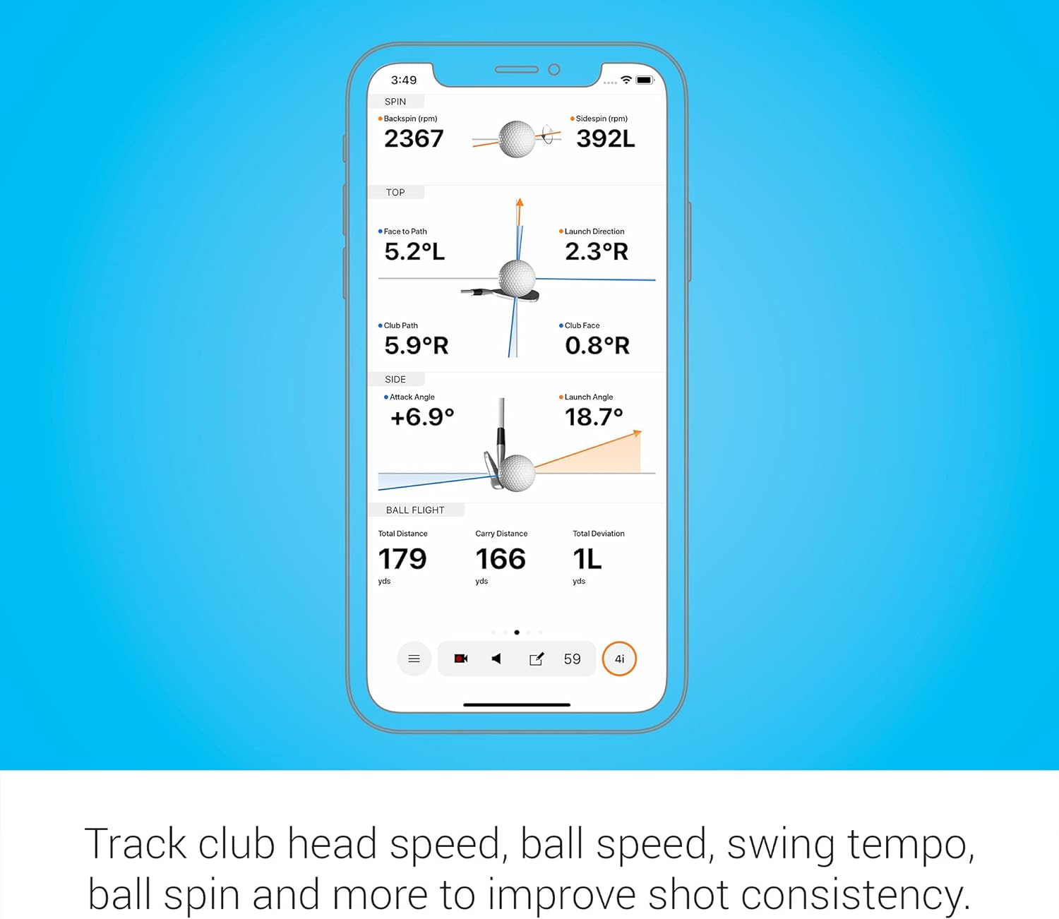 Garmin Approach R10, Portable Golf Launch Monitor, Take Your Game Home, Indoors or to The Driving Range, Up to 10 Hours Battery Life - 010-02356-00 | Tracks 12+ metrics, shot dispersion, video clips, virtual rounds, 10-hour battery