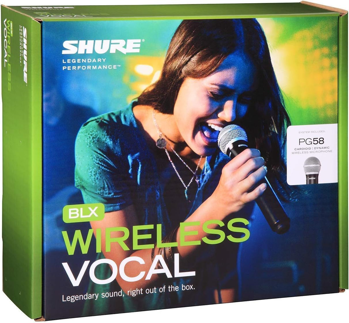 Shure BLX24/PG58 Wireless Vocal Microphone System - H10 Band