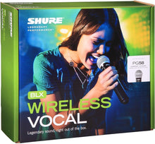 Shure BLX24/PG58 Wireless Vocal Microphone System - H10 Band