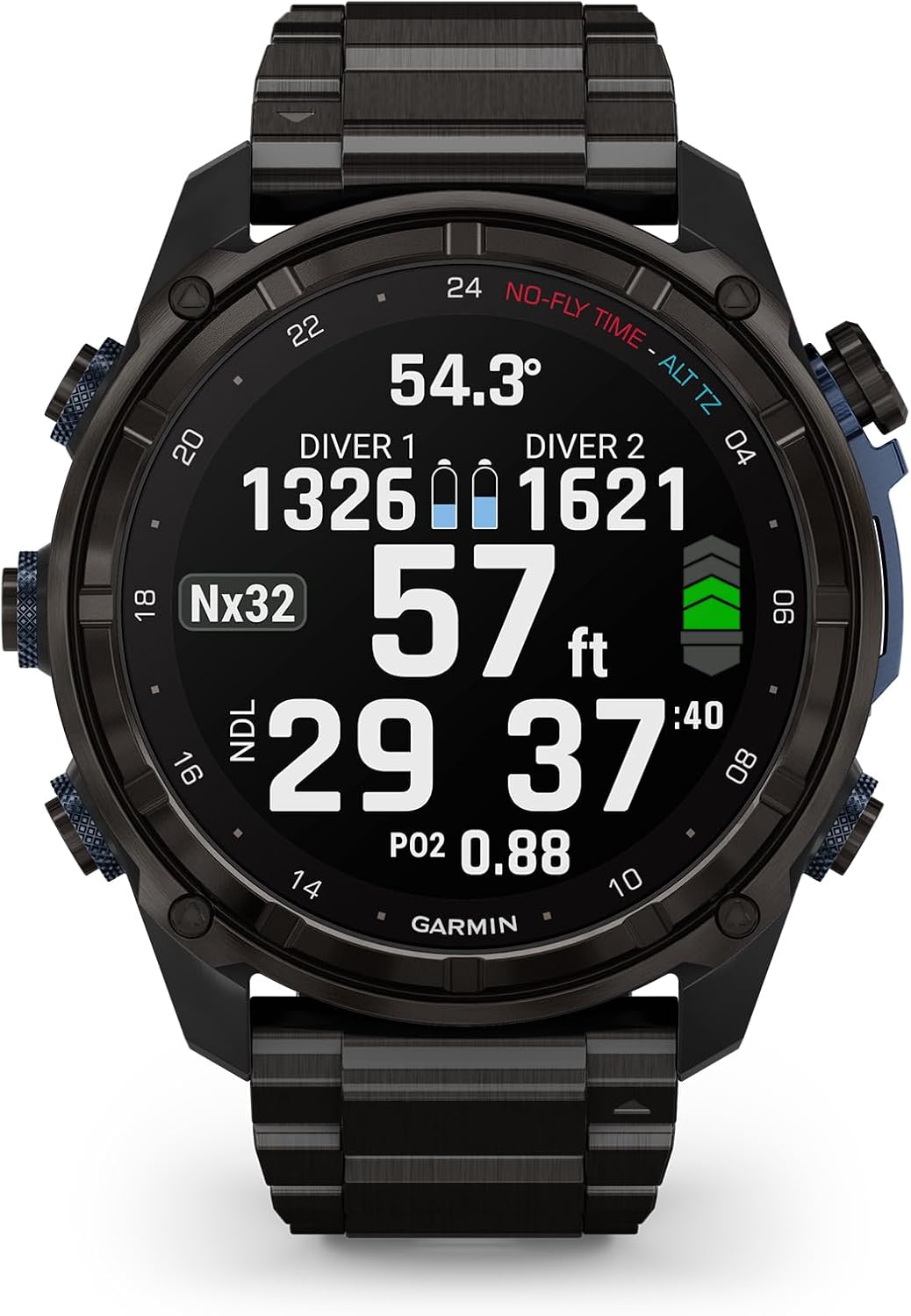 Garmin Descent™ Mk3i, Watch-Style Dive Computer, 51mm, DLC Titanium
