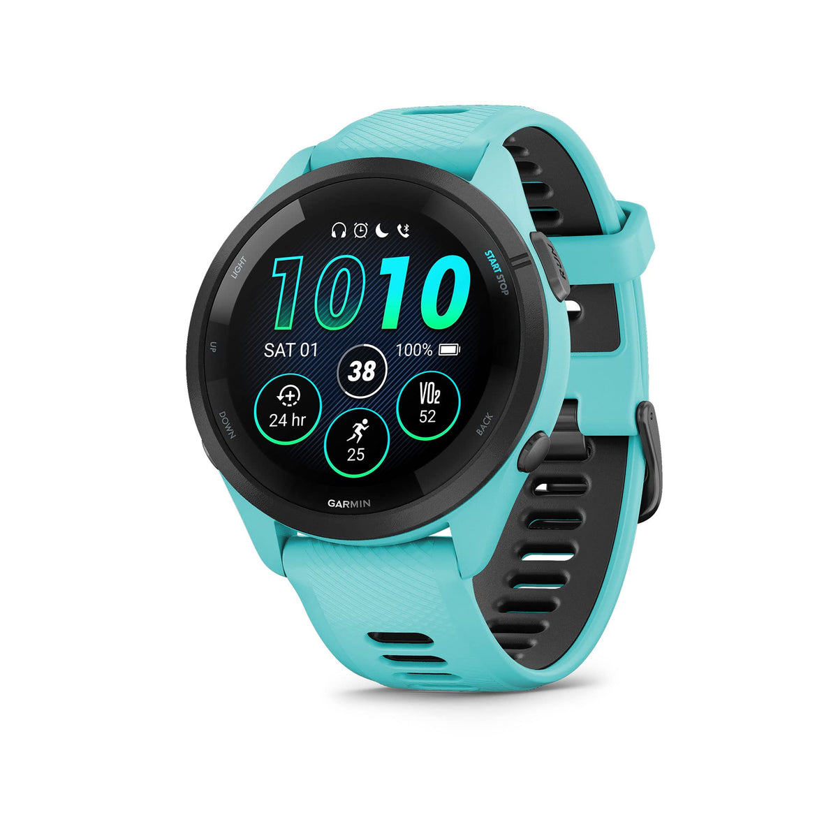 Garmin Forerunner® 265S, Running Smartwatch, 42mm, Black/Amp Yellow | Advanced Training Metrics & Recovery Insights, Music On Your Wrist, Garmin Coach, Daily Suggested Workouts